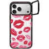 image:imageCASETiFY for iPhone 17 Case  Impact Ring Stand MagSafe Compatible  Kickstand  66 ft 3X Military Grade Drop Protection  You Give Me Butterflies  BlackLipstick Kisses