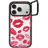 image:imageCASETiFY for iPhone 17 Case  Impact Ring Stand MagSafe Compatible  Kickstand  66 ft 3X Military Grade Drop Protection  You Give Me Butterflies  BlackLipstick Kisses
