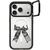 image:imageCASETiFY for iPhone 17 Case  Impact Ring Stand MagSafe Compatible  Kickstand  66 ft 3X Military Grade Drop Protection  You Give Me Butterflies  BlackMetallic Ribbon
