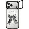 image:imageCASETiFY for iPhone 17 Case  Impact Ring Stand MagSafe Compatible  Kickstand  66 ft 3X Military Grade Drop Protection  You Give Me Butterflies  BlackMetallic Ribbon