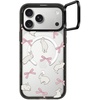 image:imageCASETiFY for iPhone 17 Case  Impact Ring Stand MagSafe Compatible  Kickstand  66 ft 3X Military Grade Drop Protection  You Give Me Butterflies  BlackRabbit Ribbon