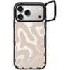image:imageCASETiFY for iPhone 17 Case  Impact Ring Stand MagSafe Compatible  Kickstand  66 ft 3X Military Grade Drop Protection  You Give Me Butterflies  BlackTan Abstract Shapes