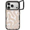 image:imageCASETiFY for iPhone 17 Case  Impact Ring Stand MagSafe Compatible  Kickstand  66 ft 3X Military Grade Drop Protection  You Give Me Butterflies  BlackTan Abstract Shapes