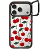 image:imageCASETiFY for iPhone 17 Case  Impact Ring Stand MagSafe Compatible  Kickstand  66 ft 3X Military Grade Drop Protection  You Give Me Butterflies  Blackvibrant red cherry pattern