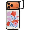 image:imageCASETiFY for iPhone 17 Pro Case  Glaze Ring Stand MagSafe Compatible  Kickstand  49 ft 1X Military Grade Drop Protection  Pastel Gradient  BlackBlooming Flowers