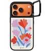 image:imageCASETiFY for iPhone 17 Pro Case  Glaze Ring Stand MagSafe Compatible  Kickstand  49 ft 1X Military Grade Drop Protection  Pastel Gradient  BlackBlooming Flowers