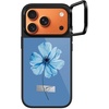 image:imageCASETiFY for iPhone 17 Pro Case  Glaze Ring Stand MagSafe Compatible  Kickstand  49 ft 1X Military Grade Drop Protection  Pastel Gradient  BlackBlue Blossom with Tape
