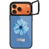 image:imageCASETiFY for iPhone 17 Pro Case  Glaze Ring Stand MagSafe Compatible  Kickstand  49 ft 1X Military Grade Drop Protection  Pastel Gradient  BlackBlue Blossom with Tape