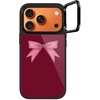 image:imageCASETiFY for iPhone 17 Pro Case  Glaze Ring Stand MagSafe Compatible  Kickstand  49 ft 1X Military Grade Drop Protection  Pastel Gradient  BlackBlush Bow