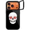 image:imageCASETiFY for iPhone 17 Pro Case  Glaze Ring Stand MagSafe Compatible  Kickstand  49 ft 1X Military Grade Drop Protection  Pastel Gradient  BlackFlower Skull