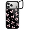 image:imageCASETiFY for iPhone 17 Pro Case  Glaze Ring Stand MagSafe Compatible  Kickstand  49 ft 1X Military Grade Drop Protection  Pastel Gradient  BlackMetallic Pink Ribbon