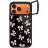 image:imageCASETiFY for iPhone 17 Pro Case  Glaze Ring Stand MagSafe Compatible  Kickstand  49 ft 1X Military Grade Drop Protection  Pastel Gradient  BlackMetallic Pink Ribbon