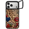 image:imageCASETiFY for iPhone 17 Pro Case  Glaze Ring Stand MagSafe Compatible  Kickstand  49 ft 1X Military Grade Drop Protection  Pastel Gradient  BlackPatched Cheetah