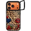image:imageCASETiFY for iPhone 17 Pro Case  Glaze Ring Stand MagSafe Compatible  Kickstand  49 ft 1X Military Grade Drop Protection  Pastel Gradient  BlackPatched Cheetah