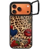 image:imageCASETiFY for iPhone 17 Pro Case  Glaze Ring Stand MagSafe Compatible  Kickstand  49 ft 1X Military Grade Drop Protection  Pastel Gradient  BlackPatched Cheetah