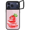 image:imageCASETiFY for iPhone 17 Pro Case  Glaze Ring Stand MagSafe Compatible  Kickstand  49 ft 1X Military Grade Drop Protection  Pastel Gradient  BlackStrawberry slices