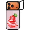 image:imageCASETiFY for iPhone 17 Pro Case  Glaze Ring Stand MagSafe Compatible  Kickstand  49 ft 1X Military Grade Drop Protection  Pastel Gradient  BlackStrawberry slices