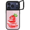 image:imageCASETiFY for iPhone 17 Pro Case  Glaze Ring Stand MagSafe Compatible  Kickstand  49 ft 1X Military Grade Drop Protection  Pastel Gradient  BlackStrawberry slices