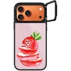 image:imageCASETiFY for iPhone 17 Pro Case  Glaze Ring Stand MagSafe Compatible  Kickstand  49 ft 1X Military Grade Drop Protection  Pastel Gradient  BlackStrawberry slices