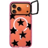 image:imageCASETiFY for iPhone 17 Pro Max Case  Impact Ring Stand MagSafe Compatible  Kickstand  66 ft 3X Military Grade Drop Protection  Clouds  PinkStar Marks