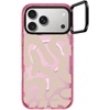 image:imageCASETiFY for iPhone 17 Pro Max Case  Impact Ring Stand MagSafe Compatible  Kickstand  66 ft 3X Military Grade Drop Protection  Clouds  PinkTan Abstract Shapes