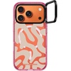 image:imageCASETiFY for iPhone 17 Pro Max Case  Impact Ring Stand MagSafe Compatible  Kickstand  66 ft 3X Military Grade Drop Protection  Clouds  PinkTan Abstract Shapes
