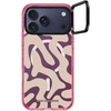 image:imageCASETiFY for iPhone 17 Pro Max Case  Impact Ring Stand MagSafe Compatible  Kickstand  66 ft 3X Military Grade Drop Protection  Clouds  PinkTan Abstract Shapes
