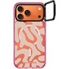 image:imageCASETiFY for iPhone 17 Pro Max Case  Impact Ring Stand MagSafe Compatible  Kickstand  66 ft 3X Military Grade Drop Protection  Clouds  PinkTan Abstract Shapes