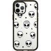 Cute White UFO Space Alien Drawing Pattern