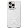 image:imageCASETiFY for iPhone 15 Pro Case  Ripple Compatible with MagSafe White  Silicone  Wave Textured  66 ft 2X Military Grade Drop Protection  WhiteWhite