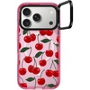 image:imageCASETiFY for iPhone 17 Pro Max Case  Impact Ring Stand MagSafe Compatible  Kickstand  66 ft 3X Military Grade Drop Protection  Clouds  Pinkvibrant red cherry pattern