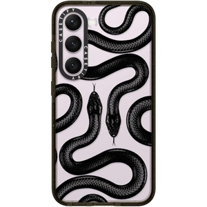 image:imageCASETiFY for Galaxy S25 Case  Impact  82 ft 4x Military Grade Drop Protection  Chrome Doodles  BlackBlack Kingsnake