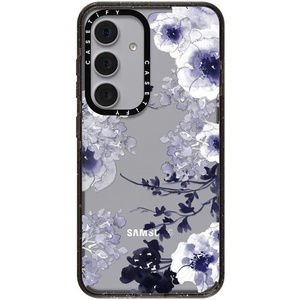 image:imageCASETiFY for Galaxy S25 Case  Impact  82 ft 4x Military Grade Drop Protection  Chrome Doodles  BlackBlue Spring