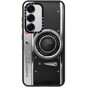 image:imageCASETiFY for Galaxy S25 Case  Impact  82 ft 4x Military Grade Drop Protection  Chrome Doodles  BlackCamera Case  Classic