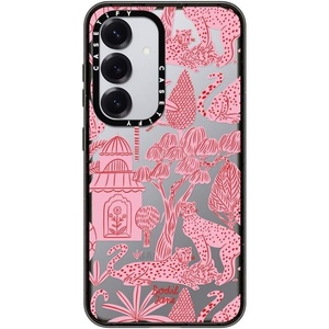 image:imageCASETiFY for Galaxy S25 Case  Impact  82 ft 4x Military Grade Drop Protection  Chrome Doodles  BlackCheetah Paradise Pink