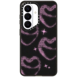 image:imageCASETiFY for Galaxy S25 Case  Impact  82 ft 4x Military Grade Drop Protection  Chrome Doodles  BlackDreamy Heart
