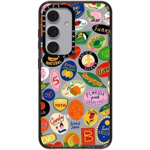 image:imageCASETiFY for Galaxy S25 Case  Impact  82 ft 4x Military Grade Drop Protection  Chrome Doodles  BlackFruit Stickers