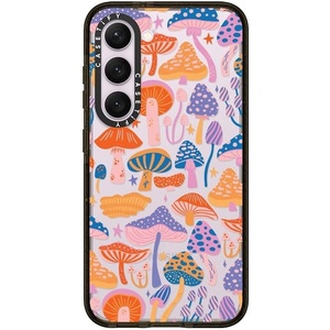 image:imageCASETiFY for Galaxy S25 Case  Impact  82 ft 4x Military Grade Drop Protection  Chrome Doodles  BlackMagic Mushrooms