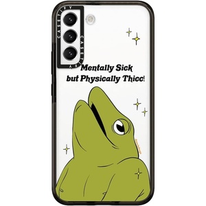 image:imageCASETiFY for Galaxy S25 Case  Impact  82 ft 4x Military Grade Drop Protection  Chrome Doodles  BlackMentally Sick