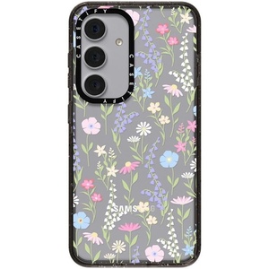 image:imageCASETiFY for Galaxy S25 Case  Impact  82 ft 4x Military Grade Drop Protection  Chrome Doodles  BlackPink Pastel Cute Floral