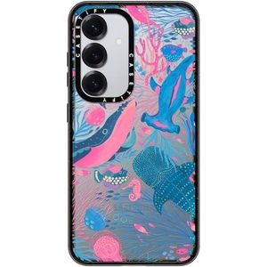 image:imageCASETiFY for Galaxy S25 Case  Impact  82 ft 4x Military Grade Drop Protection  Chrome Doodles  BlackUnder the Sea