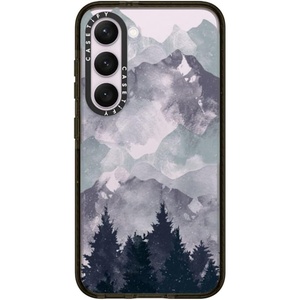 image:imageCASETiFY for Galaxy S25 Case  Impact  82 ft 4x Military Grade Drop Protection  Chrome Doodles  BlackWinter Tale Clear Case