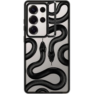 image:imageCASETiFY for Galaxy S25 Ultra Case  Impact Ring Stand  Kickstand  66 ft 3x Military Grade Drop Protection  Life Goes On  BlackBlack Kingsnake