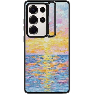 image:imageCASETiFY for Galaxy S25 Ultra Case  Impact Ring Stand  Kickstand  66 ft 3x Military Grade Drop Protection  Life Goes On  BlackFrosted Sunset