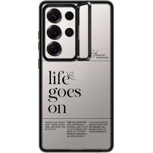 image:imageCASETiFY for Galaxy S25 Ultra Case  Impact Ring Stand  Kickstand  66 ft 3x Military Grade Drop Protection  Life Goes On  BlackLife Goes On