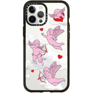 image:imageCASETiFY for iPhone 12 Pro Max Case  Impact  Slim Fit  66 ft Drop Protection  Ghost Lovers by Joce Cova  BlackCHERUBS