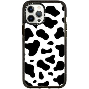 image:imageCASETiFY for iPhone 12 Pro Max Case  Impact  Slim Fit  66 ft Drop Protection  Ghost Lovers by Joce Cova  BlackCOW PRINT
