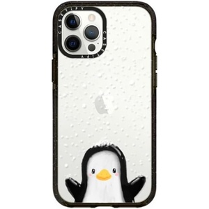 image:imageCASETiFY for iPhone 12 Pro Max Case  Impact  Slim Fit  66 ft Drop Protection  Ghost Lovers by Joce Cova  BlackCute penguin in snow