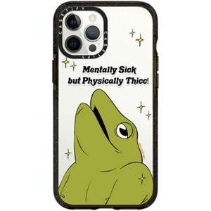 image:imageCASETiFY for iPhone 12 Pro Max Case  Impact  Slim Fit  66 ft Drop Protection  Ghost Lovers by Joce Cova  BlackMentally Sick