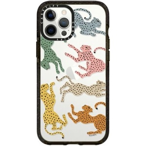 image:imageCASETiFY for iPhone 12 Pro Max Case  Impact  Slim Fit  66 ft Drop Protection  Ghost Lovers by Joce Cova  BlackRainbow Cheetah